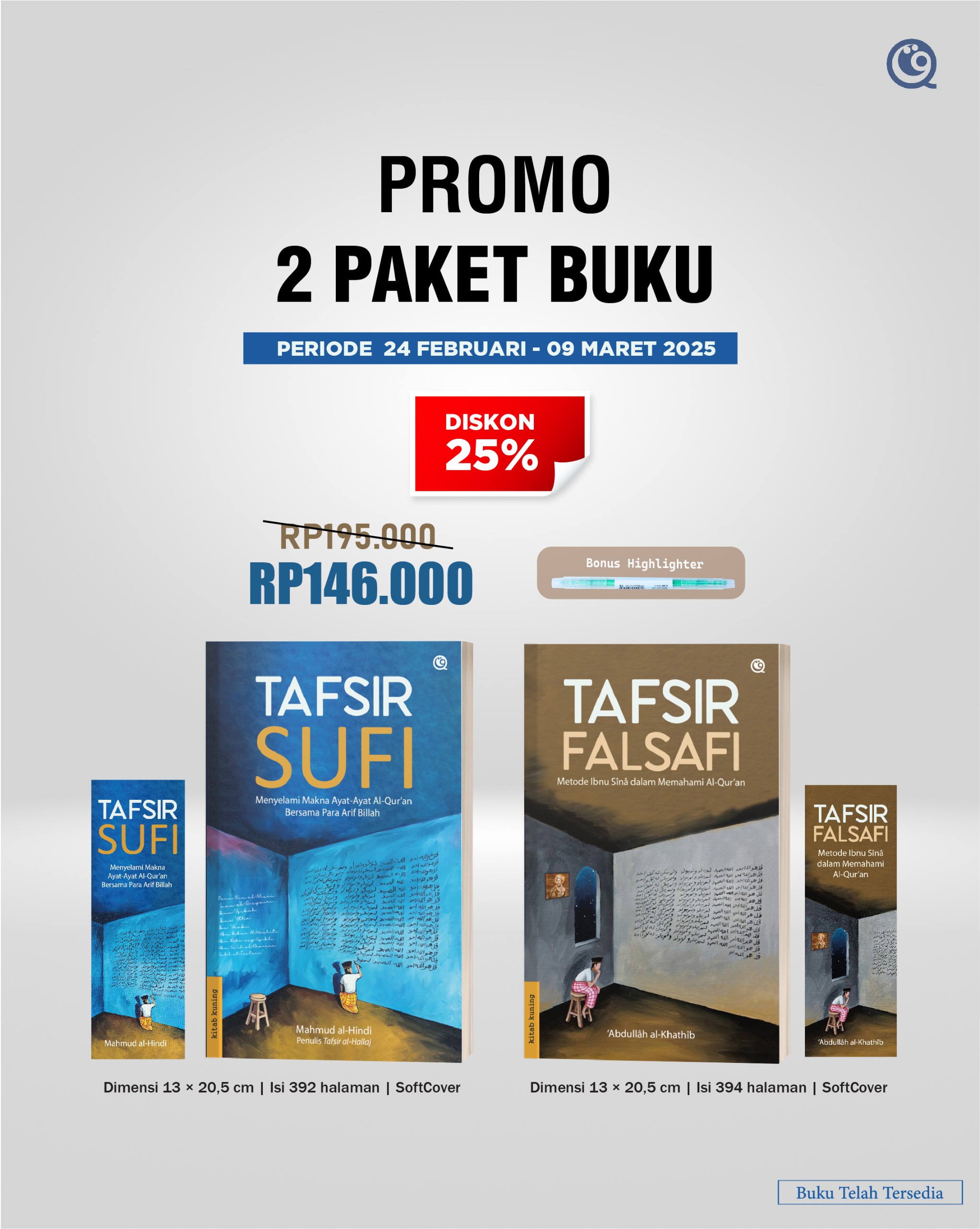 PAKET 2 BUKU Tafsir Sufi dan Tafsir Falsafi